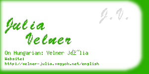 julia velner business card